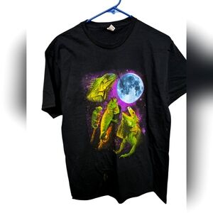 Reptile Graphic Black T-Shirt